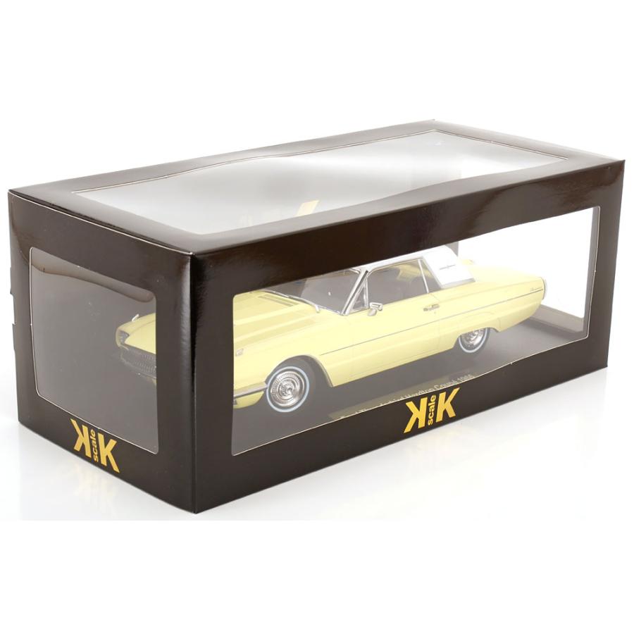 KK scale 1/18 Ford Thunderbird Hardtop Coupe 1966 ライトイエロー ダイキャスト製 フォード  ミニカーの画像