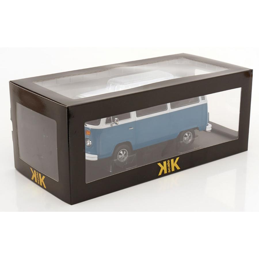 ＜予約品＞ KK scale 1/18 VW Bus T2b Fuchs-rims 1972 ブルー ダイキャスト製 ワーゲンバス  ミニカーの画像