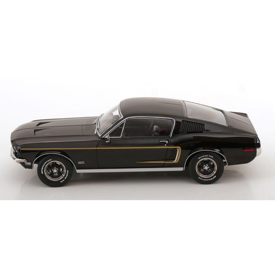 ＜予約品＞ KK scale 1/18 Ford Mustang GT Fastback 1968 ブラック ダイキャスト製 フォード マスタング ミニカーの画像