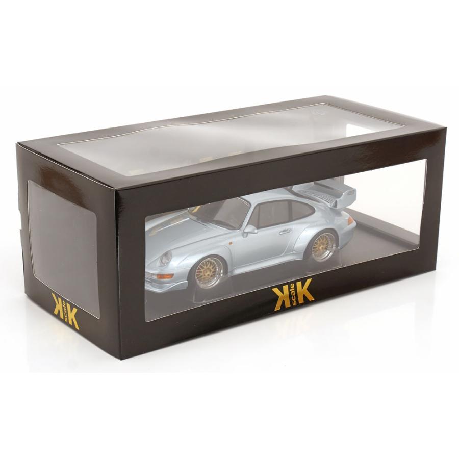 ＜予約品＞ KK scale 1/18 Porsche 911 (993) GT2 BBS rims 1996 シルバー ポルシェ ダイキャスト製 ミニカーの画像