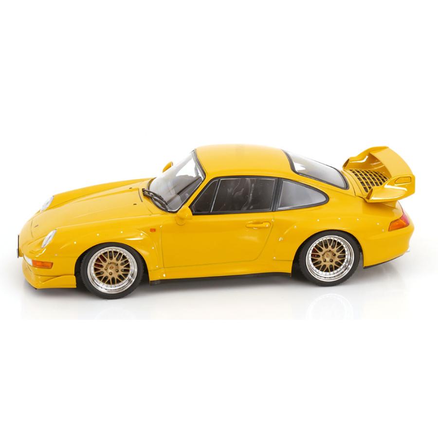 ＜予約品＞ KK scale 1/18 Porsche 911 (993) GT2 BBS rims 1996 イエロー ポルシェ ダイキャスト製 ミニカーの画像
