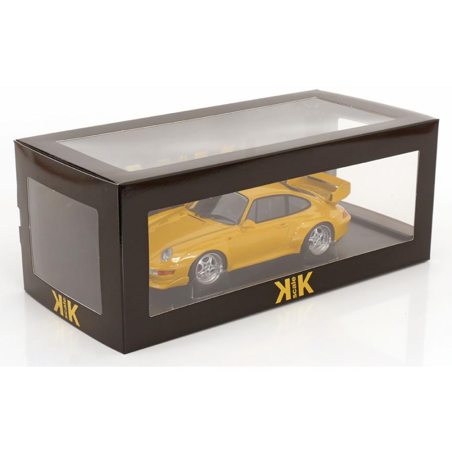 ＜予約品＞ KK scale 1/18 Porsche 911 (993) GT2 Speedline rims 1996 イエロー ポルシェ ダイキャスト製 ミニカーの画像