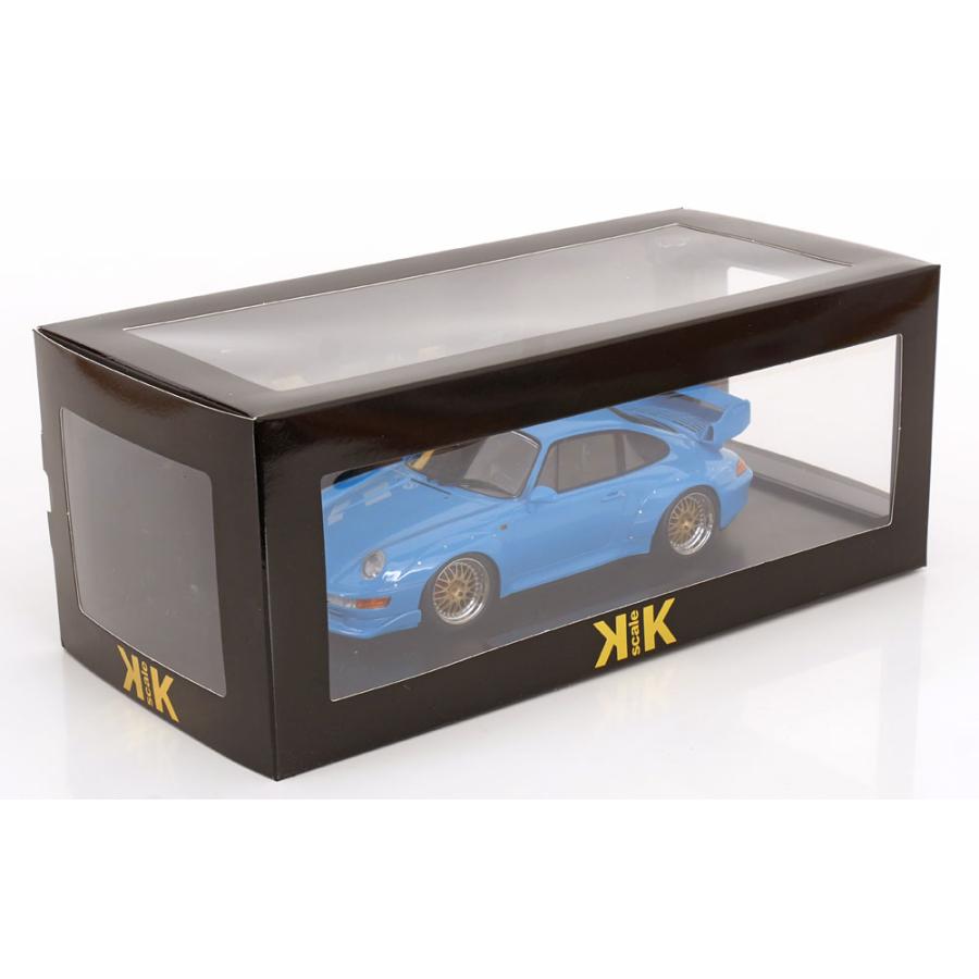 ＜予約品＞ KK scale 1/18 Porsche 911 (993) GT2 BBS rims 1996 ライトブルー ポルシェ ダイキャスト製 ミニカーの画像
