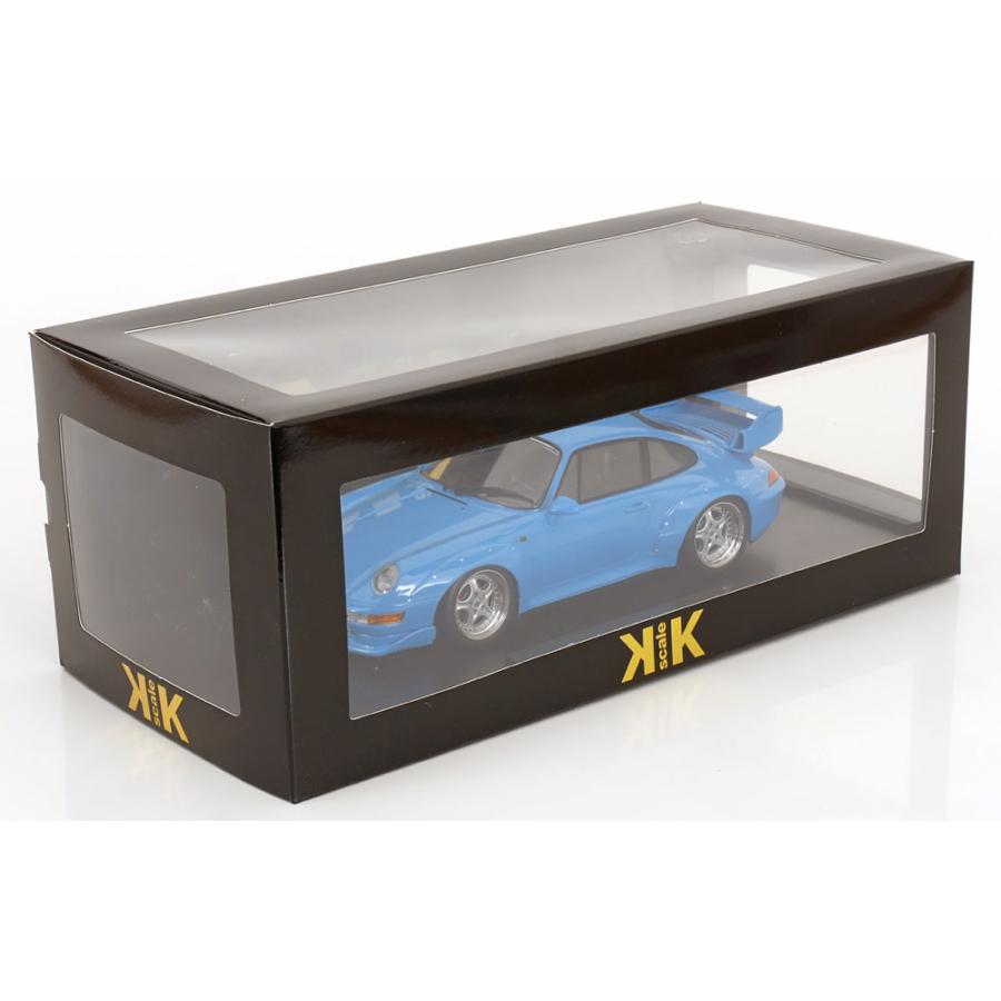 ＜予約品＞ KK scale 1/18 Porsche 911 (993) GT2 Speedline rims 1996 ライトブルー ポルシェ ダイキャスト製 ミニカーの画像