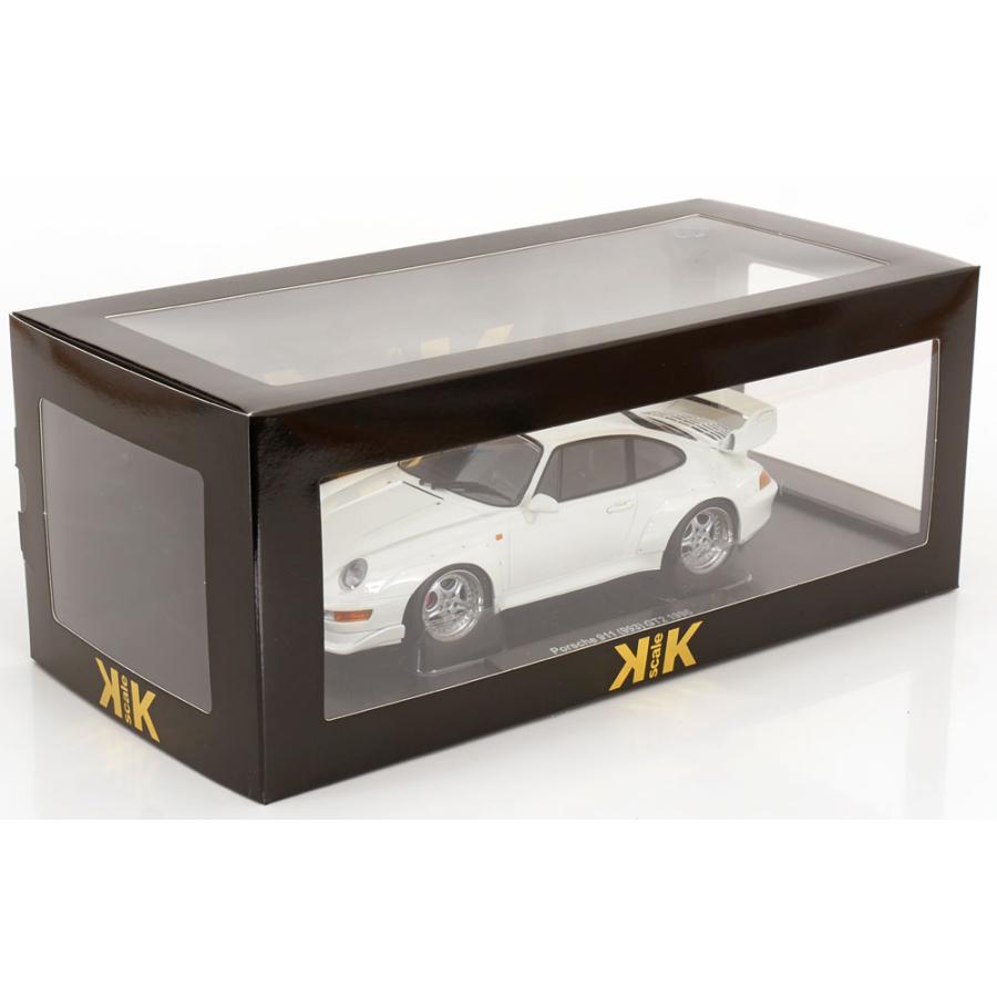＜予約品＞ KK scale 1/18 Porsche 911 (993) GT2 Speedline rims 1996 ホワイト ポルシェ ダイキャスト製 ミニカーの画像
