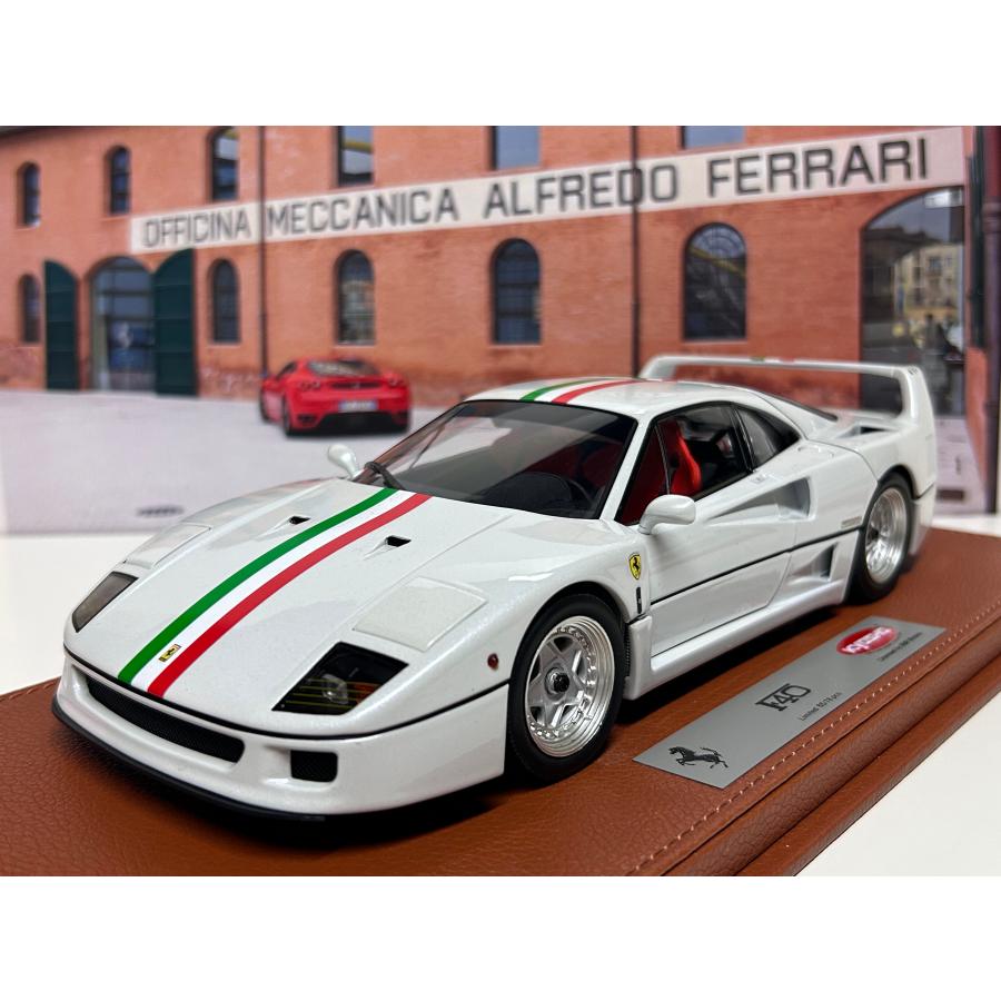 B.B.R BBR 京商 1/18 Ferrari F40 メタリックホワイト トリコロール