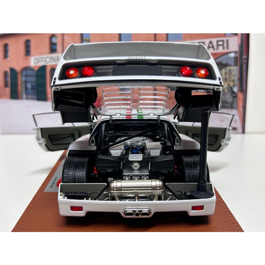 B.B.R BBR 京商 1/18 Ferrari F40 メタリックホワイト トリコロール