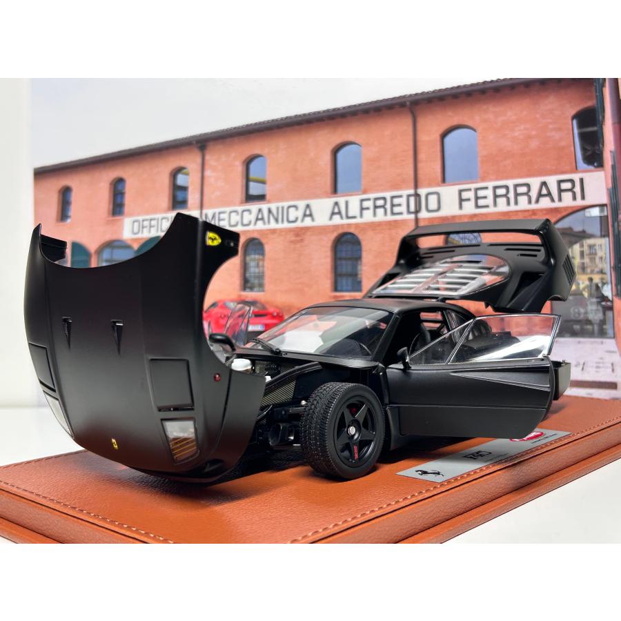 B.B.R 新発売！ BBR 京商 1/18 Ferrari F40 マットブラック フェラーリ