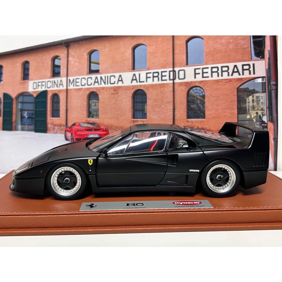B.B.R 新発売！ BBR 京商 1/18 Ferrari F40 マットブラック レッド