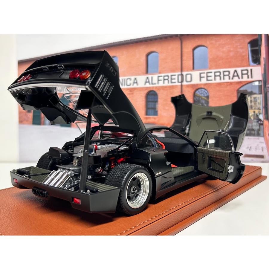 B.B.R 新発売！ BBR 京商 1/18 Ferrari F40 マットブラック レッド