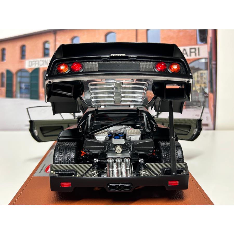 B.B.R 新発売！ BBR 京商 1/18 Ferrari F40 マットブラック レッド