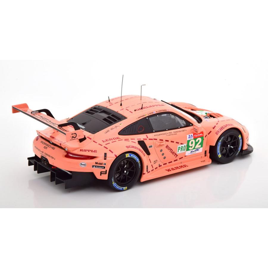 Ixo 1/18 Porsche 911 GT3 (991) RSR #92 24h Le Mans 2018 Pink Pig 