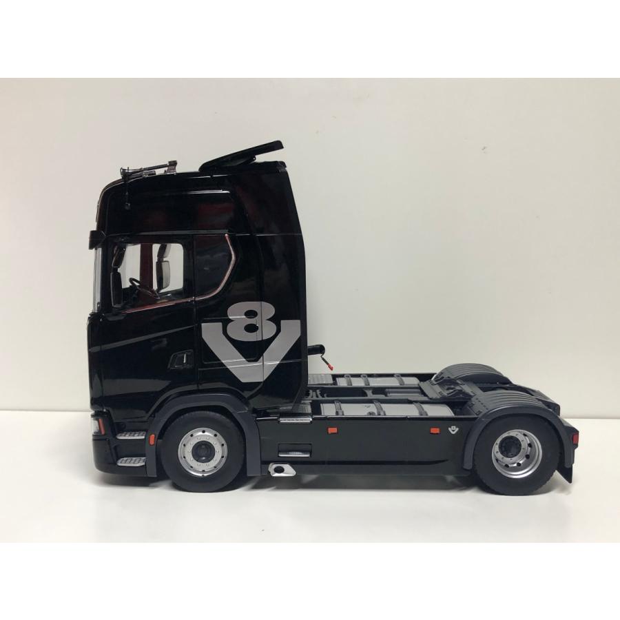 NZG 1/18 Scania V8 730S 4x2 Tractor black スカニア