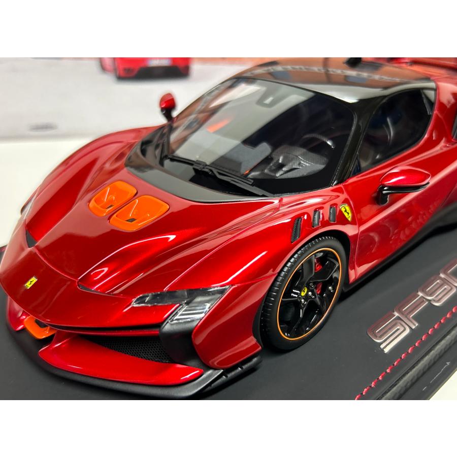 フェラーリ  ミニカー B.B.R 最新作！ BBR 1/18 Ferrari SF90 XX Stradale Rosso fuoco