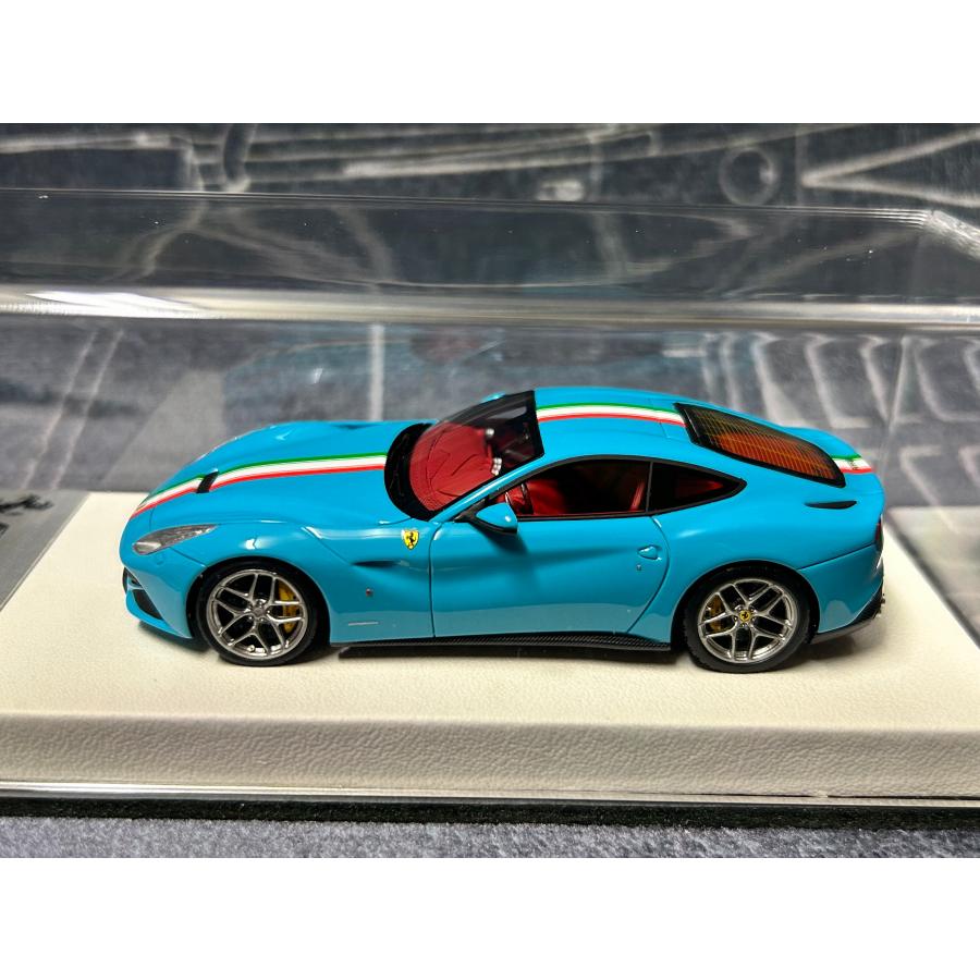 B.B.R BBR 1/43 Ferrari F12 Berlinetta Baby blue Italian flag