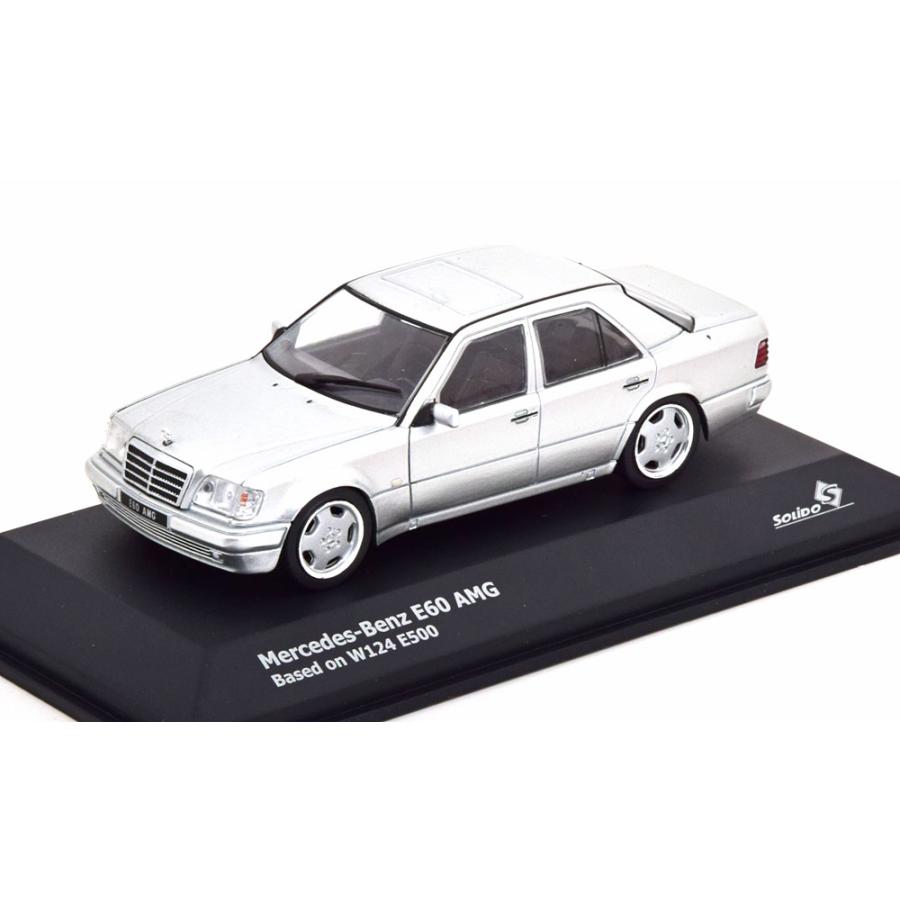 1/43 メルセデス・ベンツ　E60 AMG. W124 E500 SOLIDO Solido 1/43 - Mercedes Benz E60 AMG W124 E500 Blue Diecast