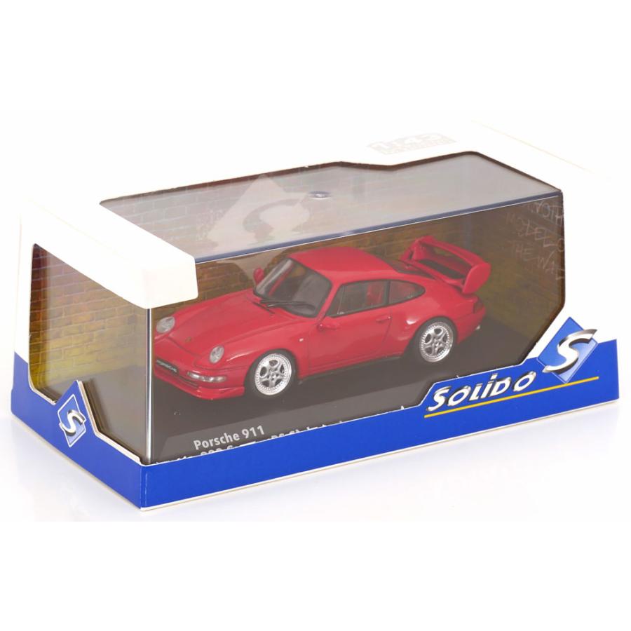 ミニカー　ポルシェPORSCHE911 SOLIDO SOLIDO solido 1/43 Porsche 911 (993) RS Clubsport レッド ポルシェ