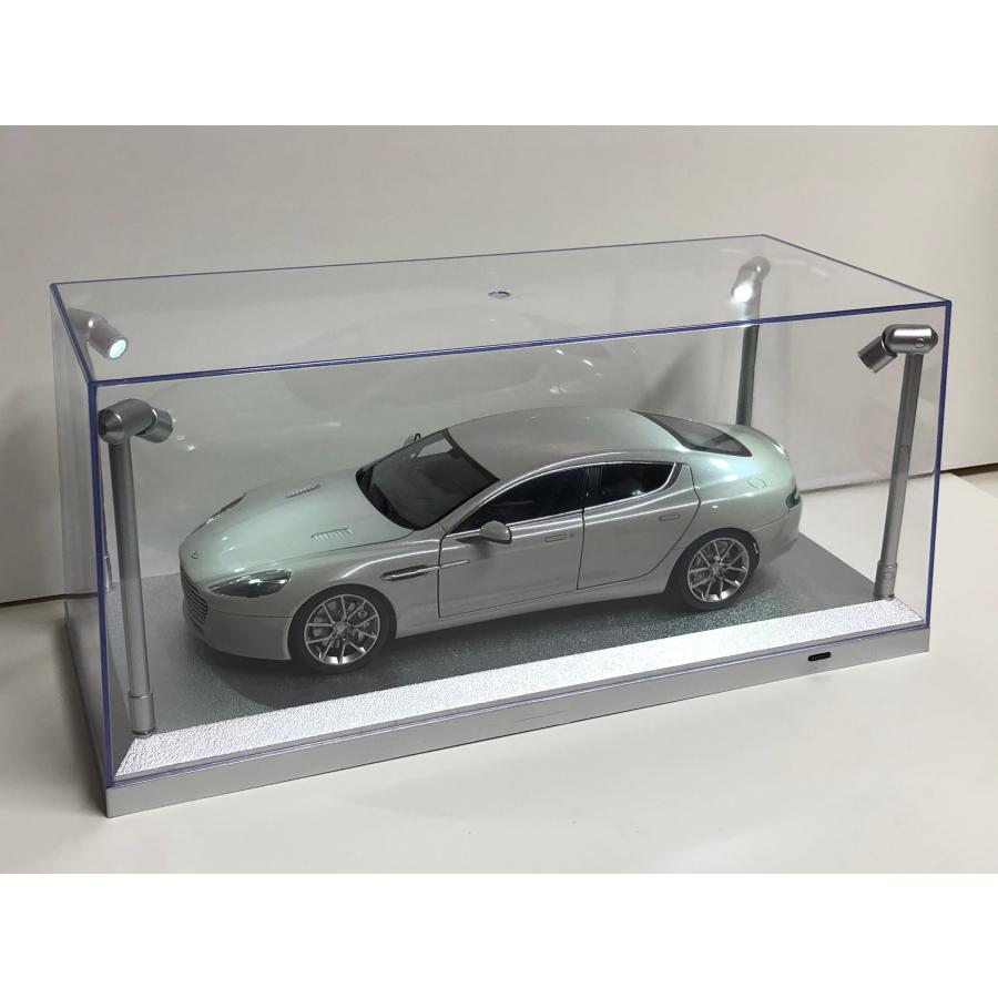 1/18　ミニカー　ディスプレイケース　LED照明付　USB・電池　シルバー : t9-189922 : Garage FORZA - 通販 -  Yahoo!ショッピング