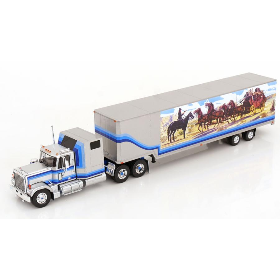 ixo Ixo 1/43 GMC General towing vehicle with Trailer 1980 silver