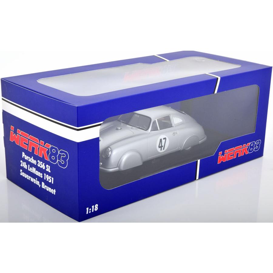 Werk83 1/18 Porsche 356 SL #47 24h Le Mans 1951 Sauerwein