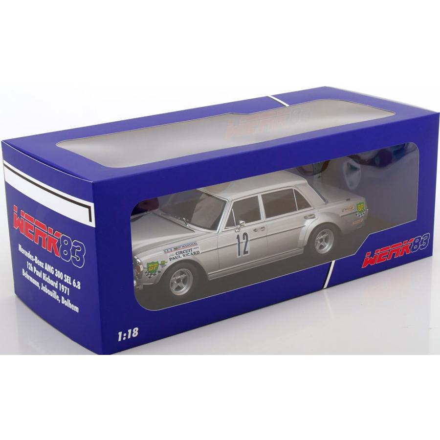 Werk83 1/18 Mercedes Benz AMG 300 SEL 6.3 #12 12h Paul Ricard 1971