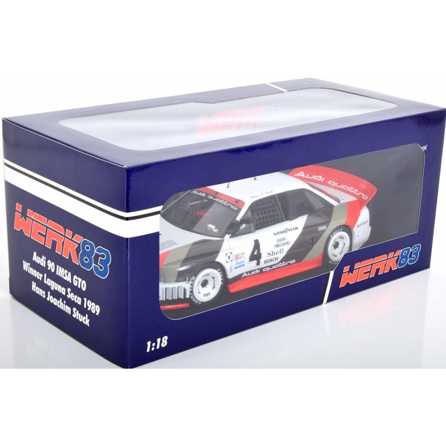 Werk83 1/18 Audi 90 IMSA GTO #4 Winner Laguna Seca 1989 Stuck