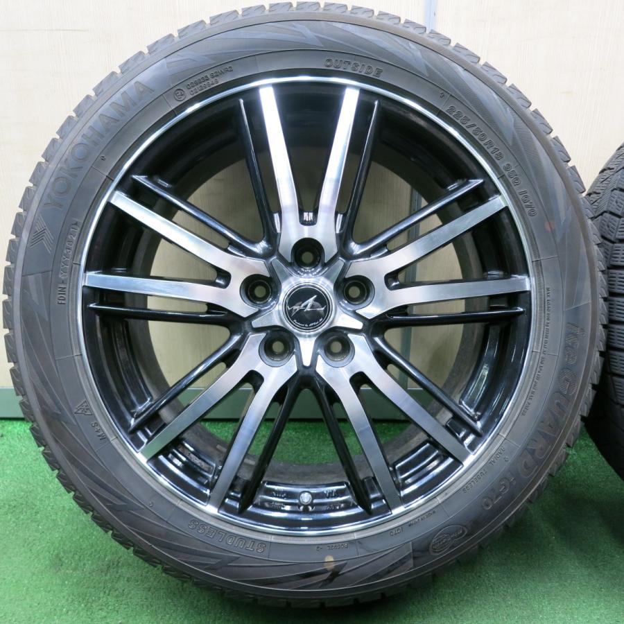 *送料無料* バリ溝！21年！キレイ！9.5分★スタッドレス 225/50R18 ヨコハマ アイスガード iG70 AXEL アクセル 18インチ PCD114.3/5H★4042802NJス｜garage-get｜03