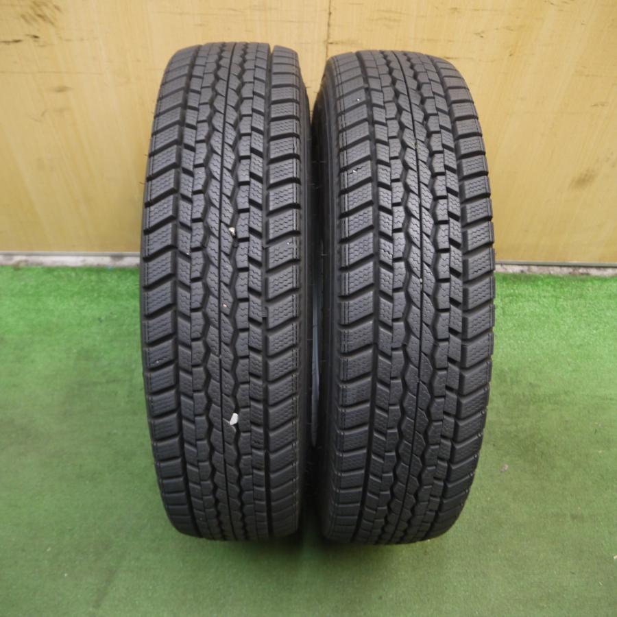送料無料* バリ溝！21年！キレイ！9.5分☆日産 アトラス 純正 スチール 