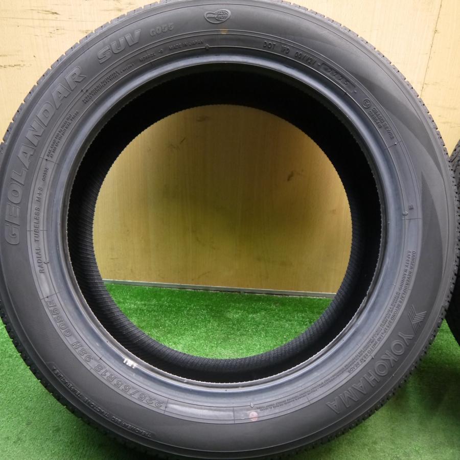 新車外し！25年☆225/55R18 ヨコハマ ジオランダー SUV G055 G055E
