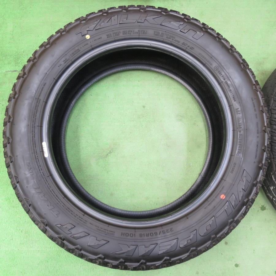 送料無料] バリ溝！24年！ほぼ10分☆225/60R18 ファルケン WILDPEAK A