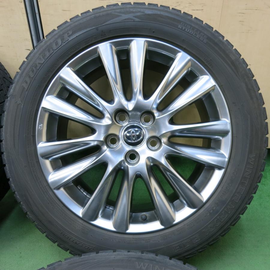 9.5部山 235/55R18 ハリアー スタッドレスタイヤホイールセット 2023年