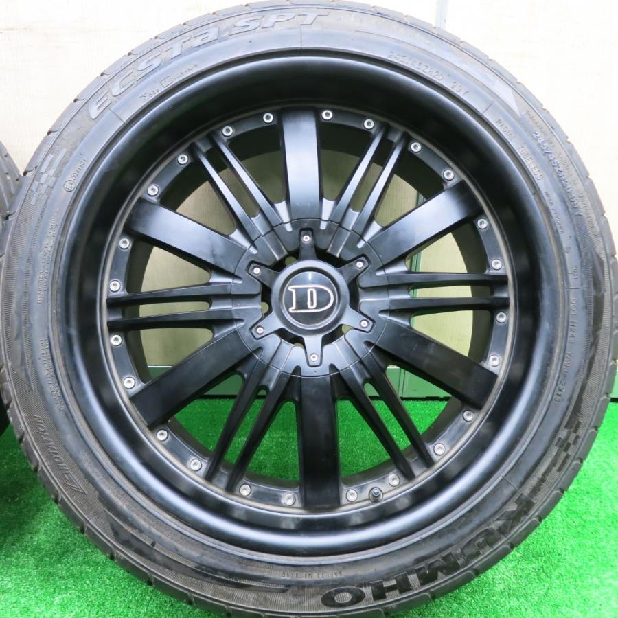 送料無料* バリ溝！9.5分☆DeMODA CONCEPT ABSOLUTE 245/45R20 クムホ 