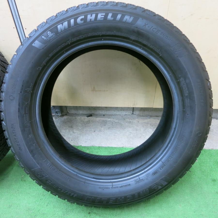 バリ溝！21年！9分！2本☆スタッドレス 225/60R18 ミシュラン X-ICE 
