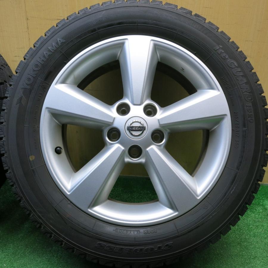 バリ溝！キレイ！9分☆日産 デュアリス 純正 215/60R17 スタッドレス 