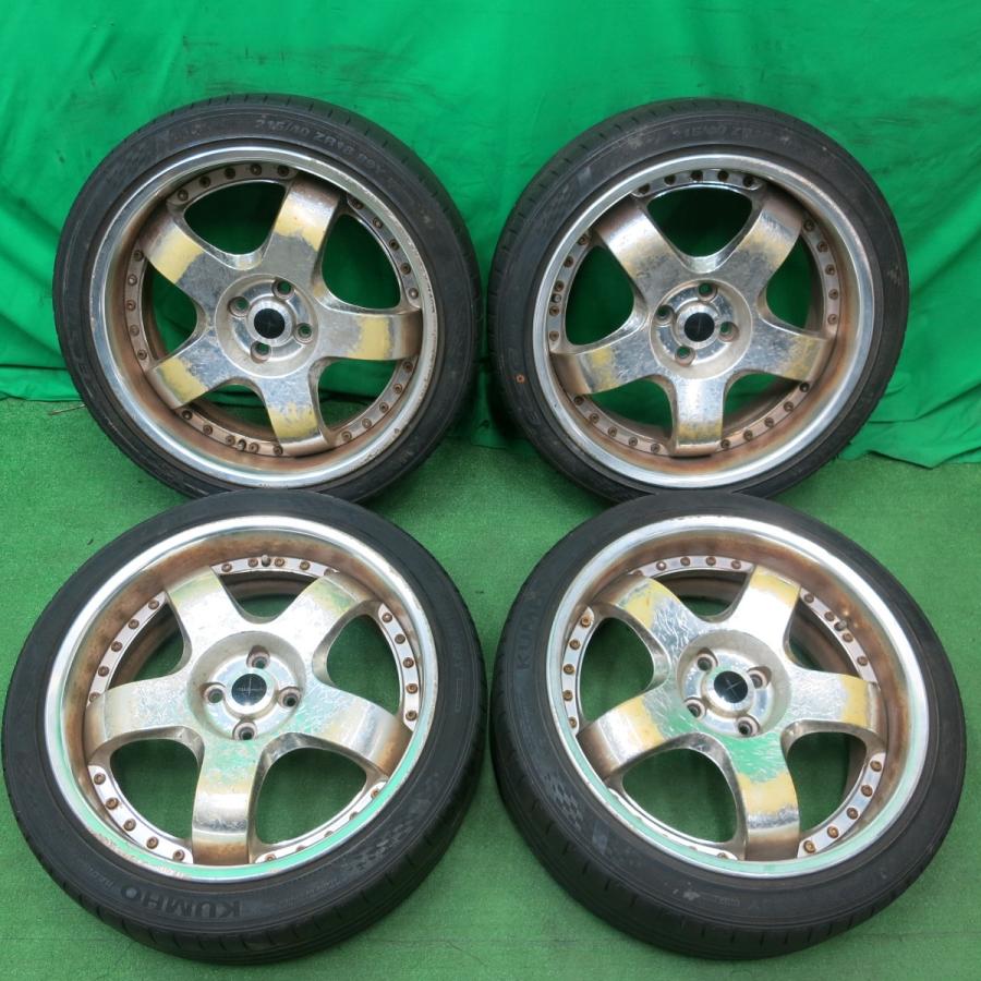 *送料無料* バリ溝！8.5分★GARSON DEEP RACING 215/40R18 クムホ エクスタ PS71 ギャルソン ディープ ...