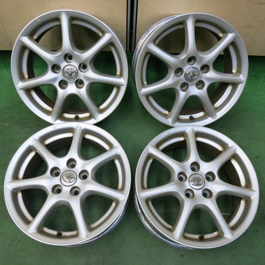 送料込 エスティマ 純正17×7J+50 114.3-5h 4本価格☆トヨタ 50系 エスティマ 純正 ホイール 17インチ 17×7J