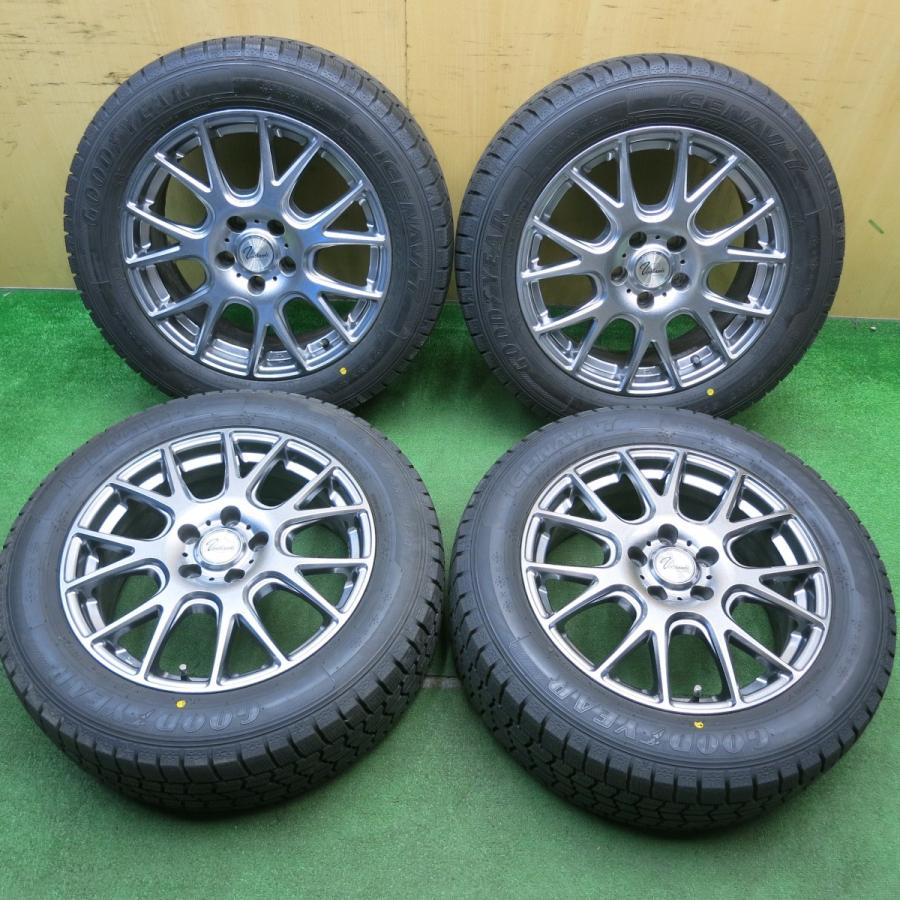 超バリ溝 22年 綺麗 ほぼ10分☆スタッドレス 225/55R17 グッドイヤー 