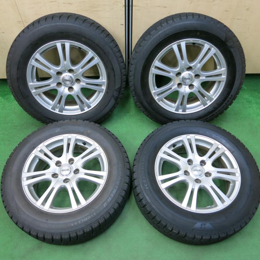 送料無料* バリ溝！キレイ！9.5分☆スタッドレス 215/60R16  