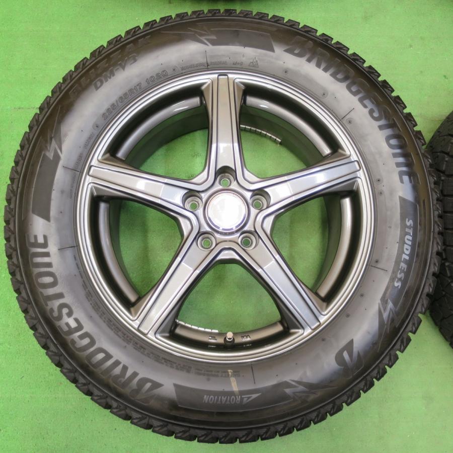 送料無料] バリ溝！23年！キレイ！ほぼ10分☆スタッドレス 225/65R17  