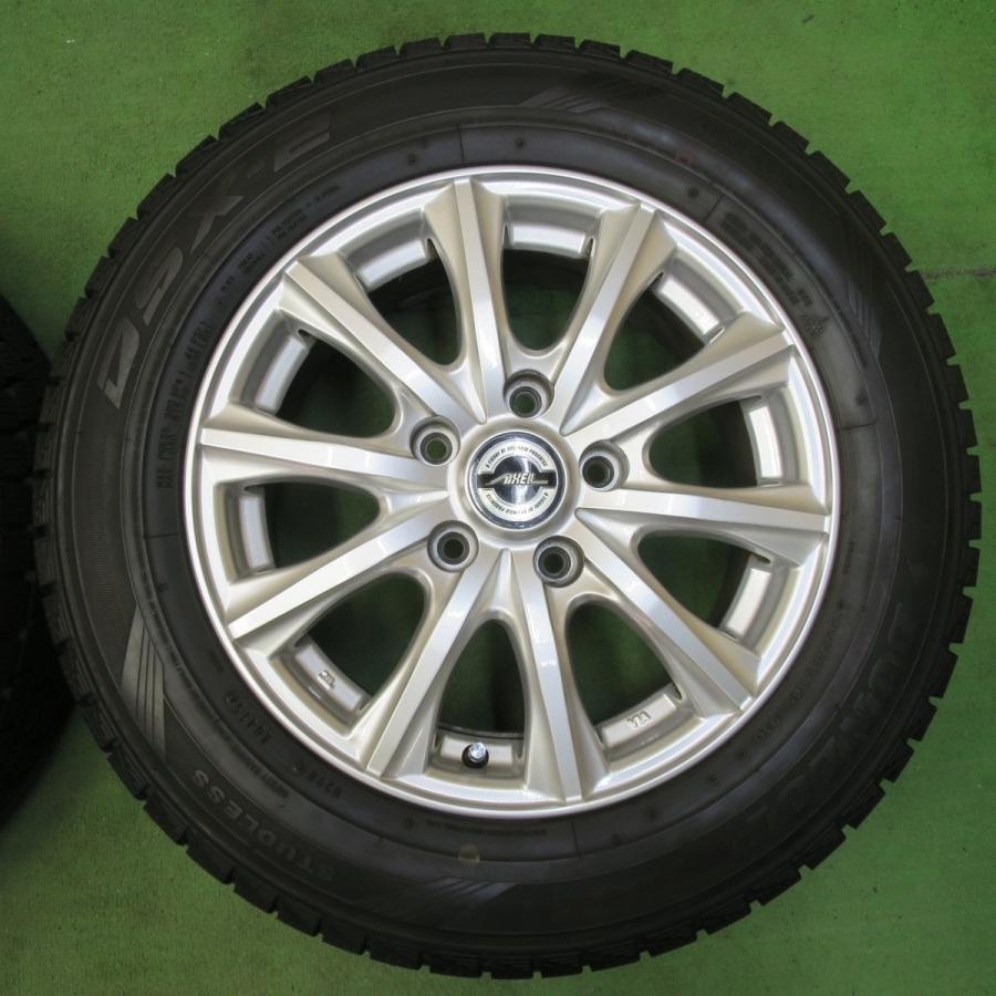 ダンロップ 195/65R15 4本セット ホイール 4本価格☆スタッドレス 195/65R15 ダンロップ DSX-2 AXEL アクセル 15
