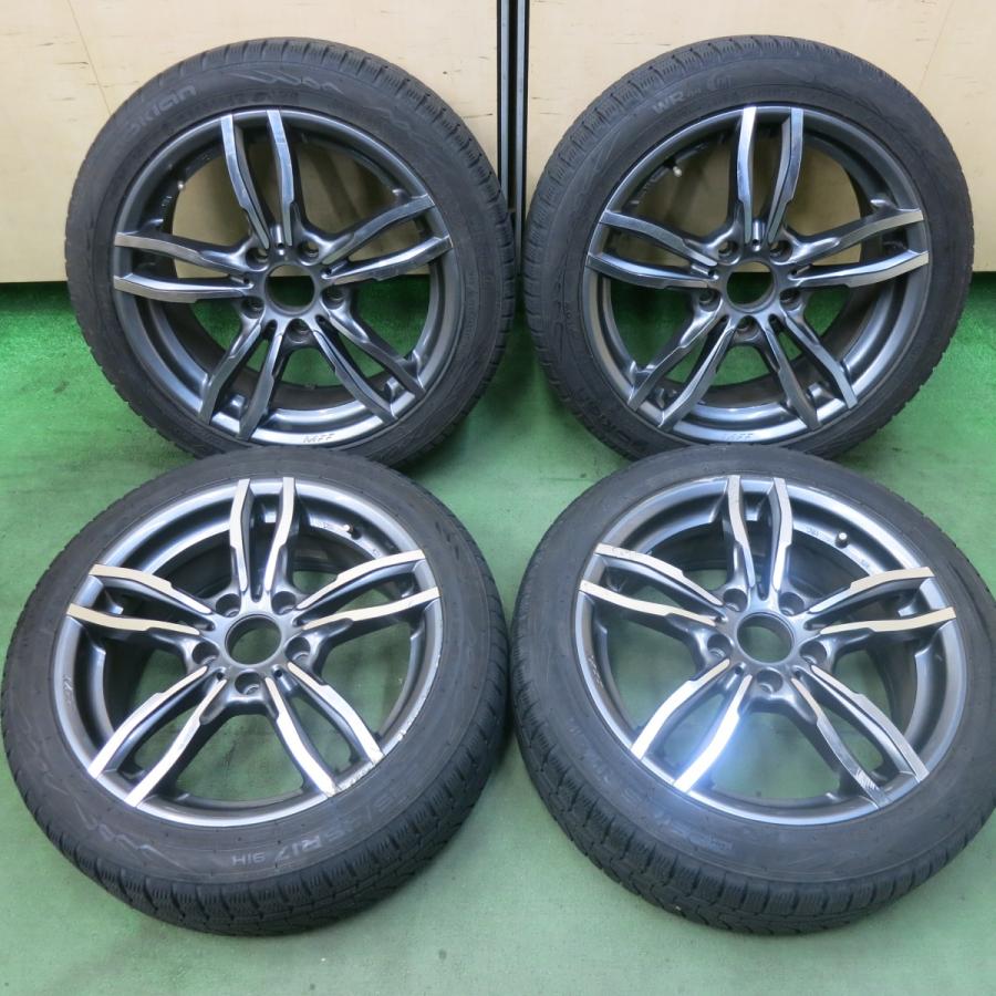 MAK LUFT FFホイール17インチ4本+スタッドレス付き バリ溝！8.5分☆BMW 等 MAK LUFT FF 225/45R17 スタッドレス ノキアン