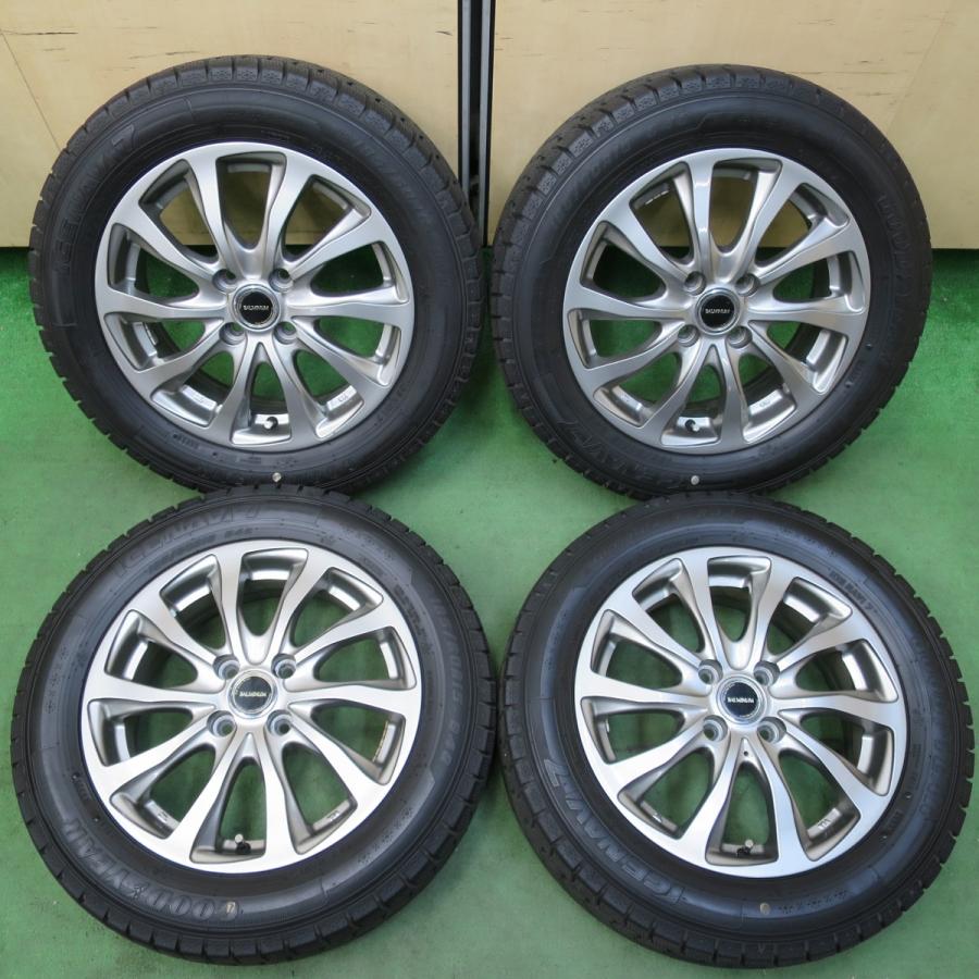 バリ溝！21年！キレイ！9分☆スタッドレス 185/60R15 グッドイヤー 