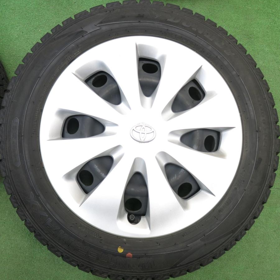 バリ溝！23年！キレイ！9.5分★トヨタ アクア 純正 スチール 175/65R15 スタッドレス ダンロップ ウインターマックス WM02 15インチ PCD100/4H★6032912HAスの画像