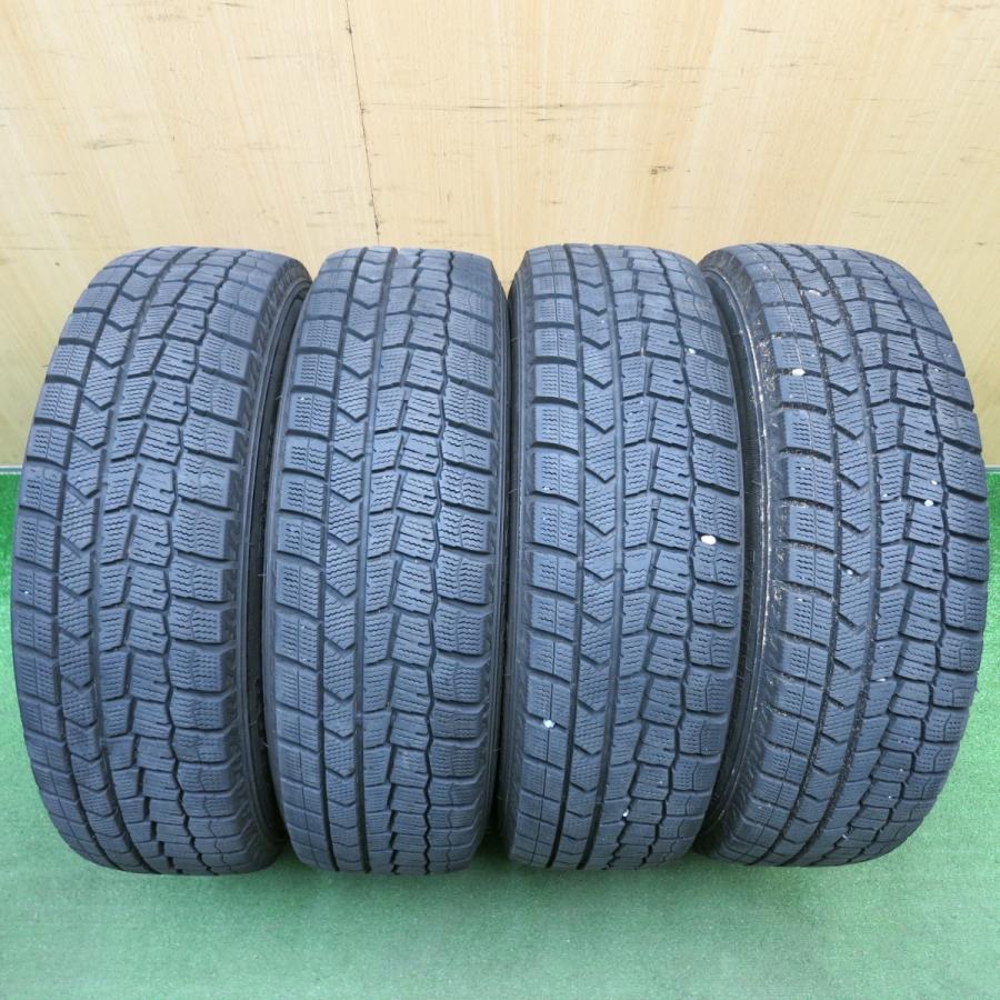 バリ溝！23年！キレイ！9.5分★トヨタ アクア 純正 スチール 175/65R15 スタッドレス ダンロップ ウインターマックス WM02 15インチ PCD100/4H★6032912HAスの画像