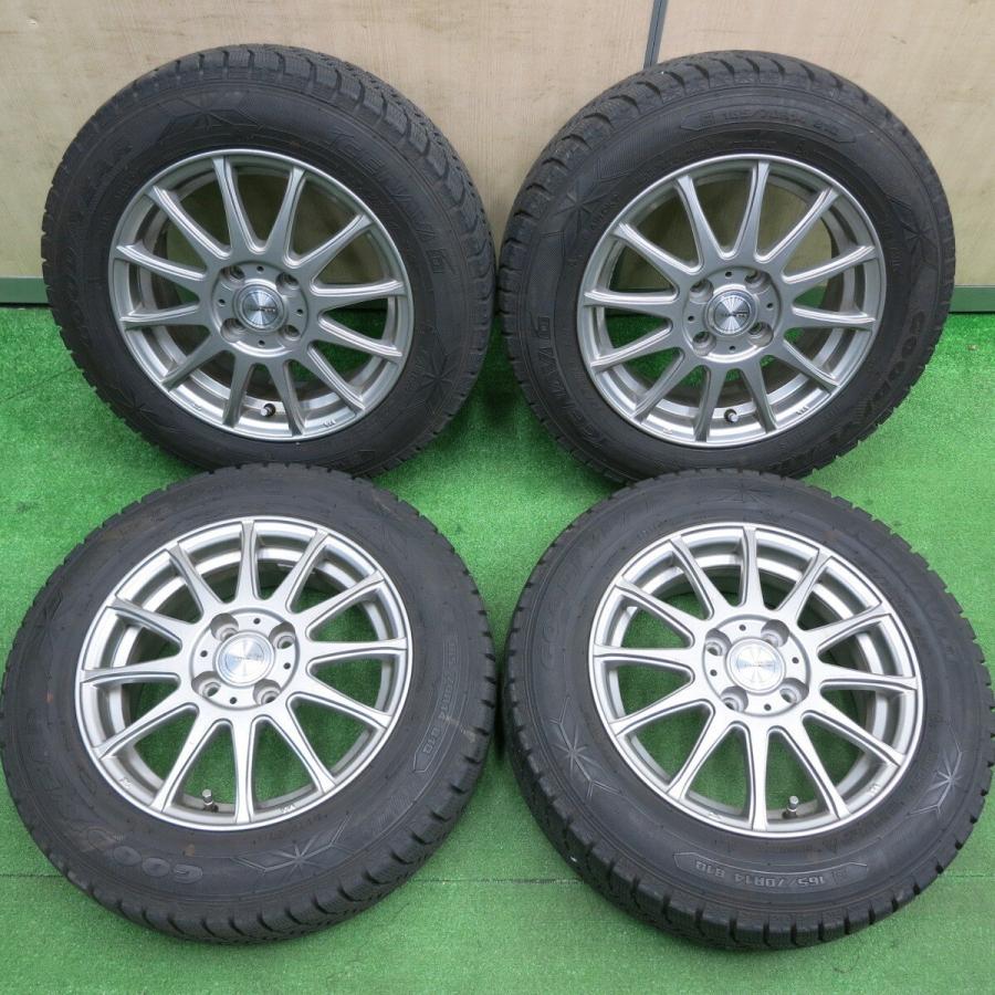 バリ溝！8.5分☆スタッドレス 165/70R14 グッドイヤー アイスナビ6