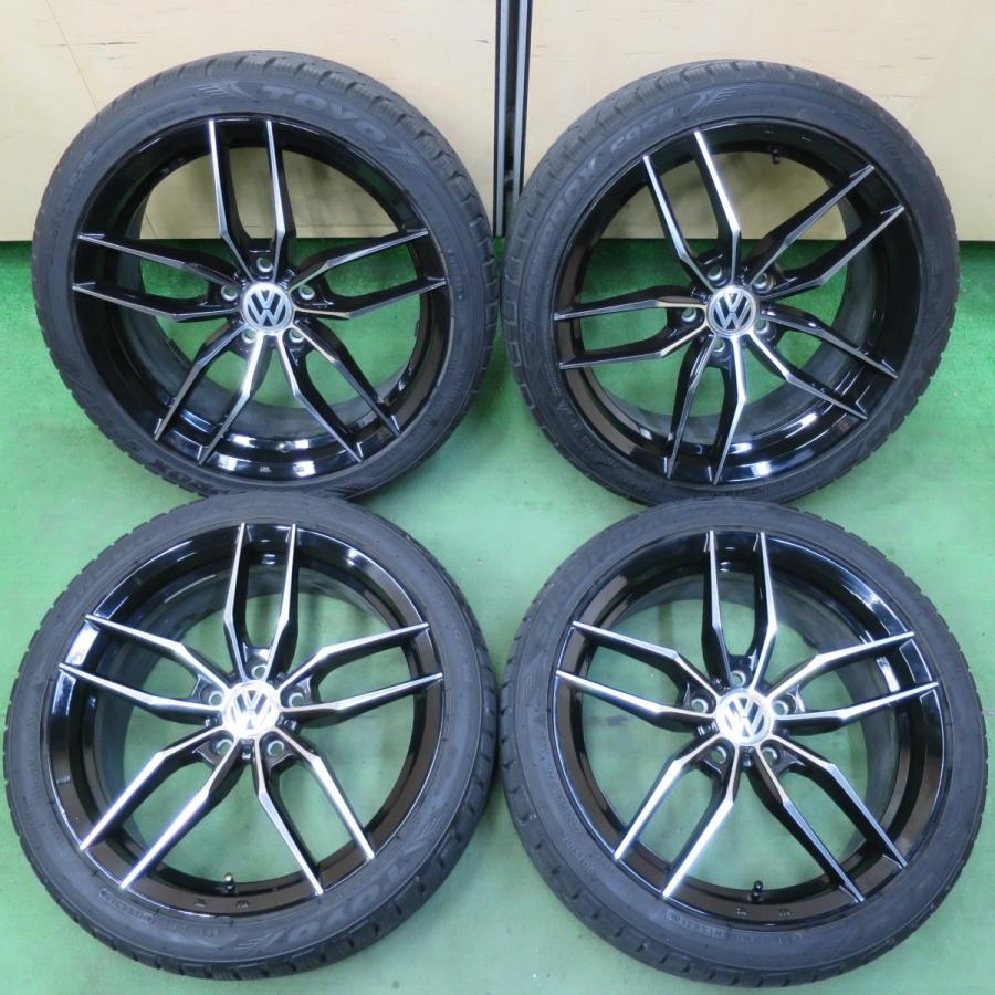 バリ溝！9.5分☆ワーゲン 等 Luxury wheels Sharp Blade 225/40R18