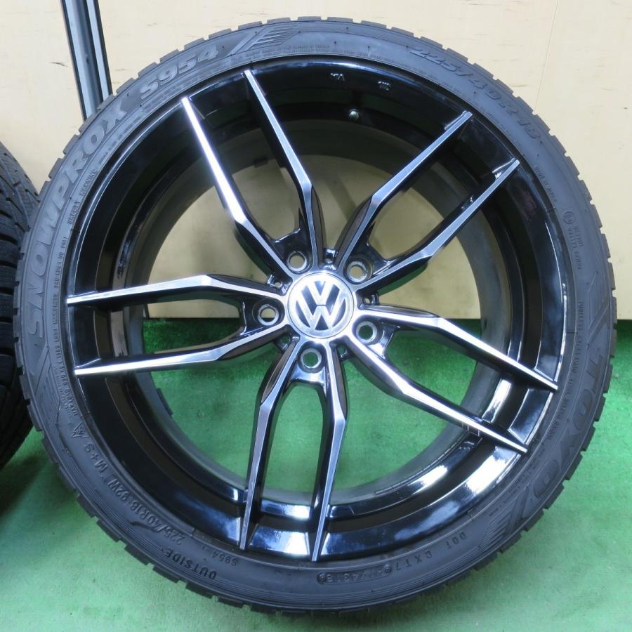 バリ溝！9.5分☆ワーゲン 等 Luxury wheels Sharp Blade 225/40R18
