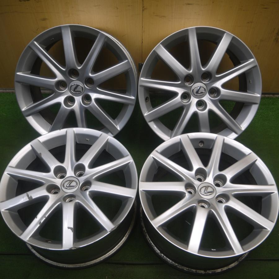 レクサスGS純正17インチホイール レクサス（LEXUS） GS 純正 ブラックペイント 17インチ 7.5J+45 PCD114