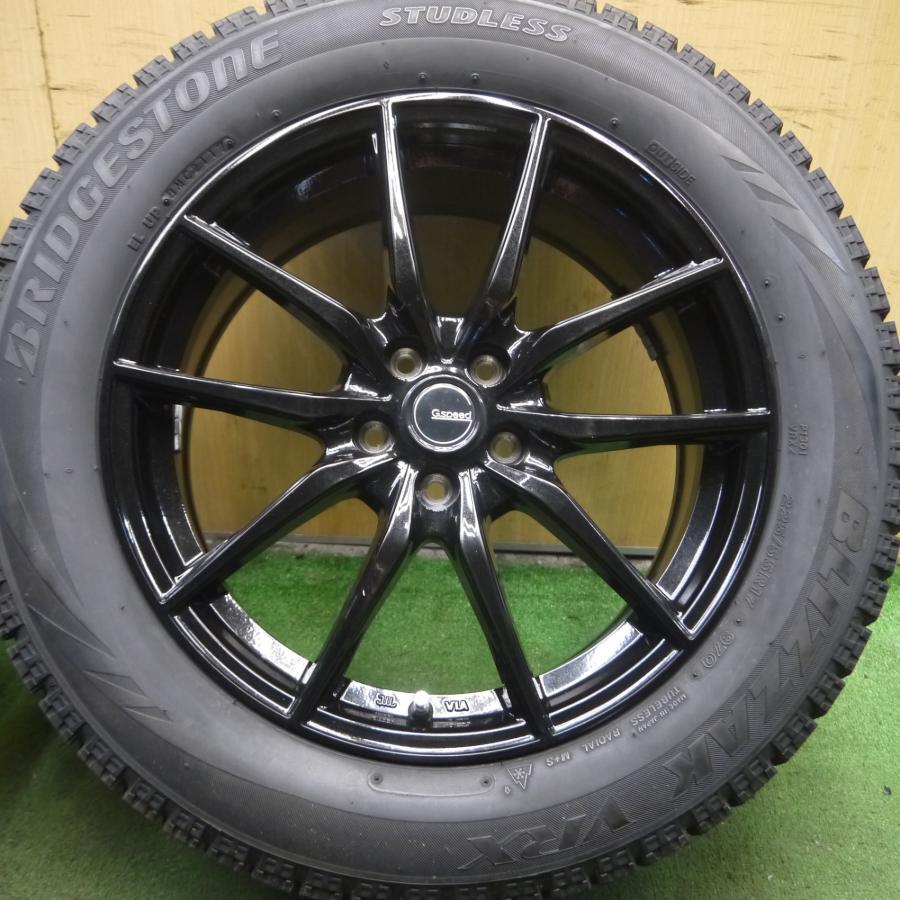 *送料無料* バリ溝！キレイ！9.5分★XV 等 G.speed 225/55R17 スタッドレス ブリヂストン ブリザック VRX Gスピード 17インチ PCD100/5H★4031908Hス｜garage-get｜03