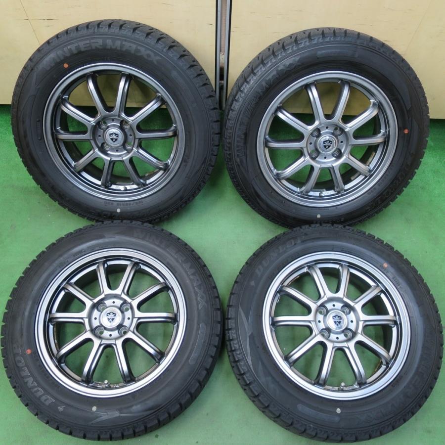 バリ溝！キレイ！9.5分☆スタッドレス 195/65R16 ダンロップ 